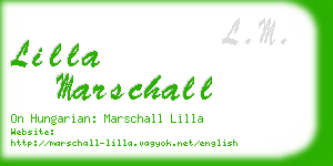 lilla marschall business card